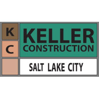 Keller Construction, Salt Lake City Logo. The Logo is in the style of a grid pattern. The first column is much thinner than the second. The first of 3 rows contains a K. The second row contains a C. The third row is empty. The second column is wider than the first and is divided into 2 rows. The first row says Keller Construction. The second says Salt Lake City.